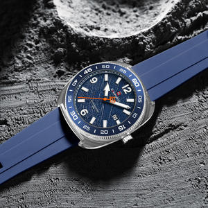 นาฬิกาข้อมือผู้ชาย NAVIFORCE 7132 รุ่นสปอร์ต แฟชั่นทันสมัย แสดงวันที่ เข็มเรืองแสง กันน้ำ 5ATM สายซิลิโคน นาฬิกาควอตซ์ผู้ชาย - Product Image 5