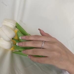 Dylam Симпатичные обручальные кольца, кольцо из чистого серебра, цена, полная вечность, свадебный стиль, самая дорогая фантазия в мире - Product Image 3