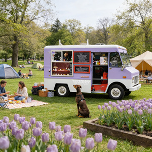 Street Vendor Food Cart Customized Size Mobile Food <b>Trailer</b> for Hot Dog Burger - Product Image 1