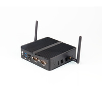 Komputer Tanpa Kipas Anti Debu Intel N100 Mini PC Dual RJ45 Silent Solid State Industrial Embedded PC Office Desktop PC