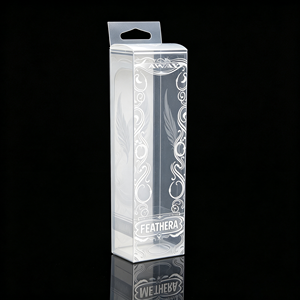 Boîte à rabat en PVC transparent personnalisée, écologique, en plastique pliable pour cosmétiques, jouets électroniques, papeterie, présentoir de cadeaux, vente en gros OEM - Product Image 2