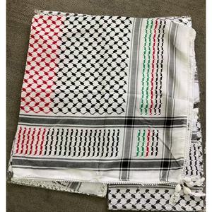 ผ้าคลุมศีรษะแบบจาการ์ดลายอาหรับสำหรับผู้ชาย ผ้าคุฟฟียะห์ ผ้าปาเลสไตน์ ยาชมาห์ เชมาก ผ้าคลุมศีรษะสีดำแบบอาราฟาตสำหรับผู้ชาย - Product Image 5
