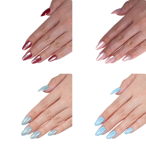 Ongles à presser carrés effilés scintillants effet esthétique de salon, <span class=keywords><strong>invisibles</strong></span>, sans couture, en ABS de qualité supérieure - Product Image 4