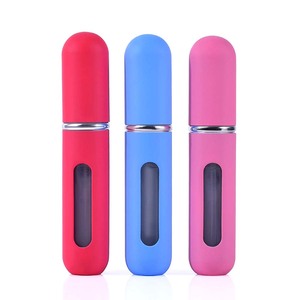 Flacon de parfum en verre et aluminium de 8 ml et 5 ml à remplissage par le bas, vaporisateur de parfum portable mini rechargeable - Product Image 5