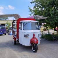 Truk Makanan Kecil Laris Manis Dijual Dengan Dapur Lengkap, Trailer Makanan, Tuk Tuk Kopi, Gerobak Makanan Roda Tiga Piaggio Ape