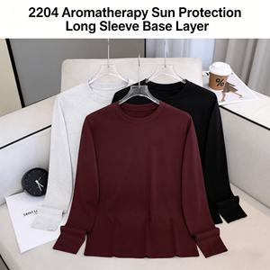 <span class=keywords><strong>Camiseta</strong></span> de <span class=keywords><strong>Manga</strong></span> <span class=keywords><strong>Larga</strong></span> con Cuello Redondo y <span class=keywords><strong>Hombros</strong></span> Caídos de Alta Calidad, 220 g, para Hombre/Mujer, Logotipo Personalizado al por Mayor, Corte Holgado - Product Image 2