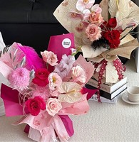 Bahan Floral Artistik Retro, Bahan Seni Floral Toko Bunga Tahan Air, Kemasan Bunga Segar