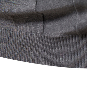 Atacado de alta qualidade 2023 outono nova gola alta casual malha quente bottoming camisa cor sólida plus size blusas dos homens - Product Image 4