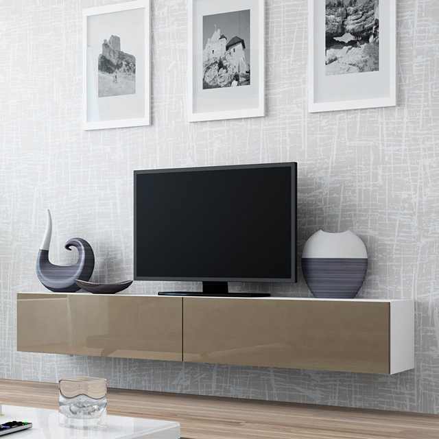 Wide Media Console Entertainment Center TV