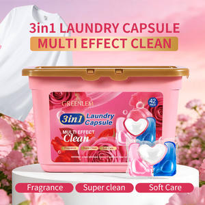 Capsules de <span class=keywords><strong>lessive</strong></span> 3-en-1 en gel naturel, haute performance, pour vêtements, approvisionnement en vrac - Product Image 1