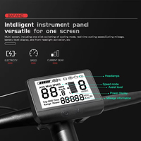 Piezas de bicicleta eléctrica BaFang 760S, pantalla LCD de 5 pines, 24V/36V/48V, pantalla de Motor medio para bicicleta eléctrica Bafang BBS01 BBS02 HD
