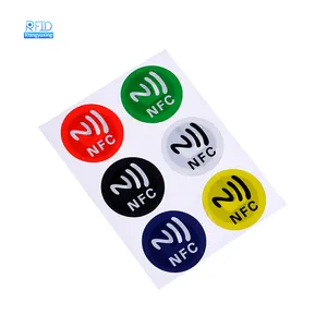 New Printable Anti-metal Nfc Tag 13.56mhz RFID Waterproof Color Printing Nfc Tag Price