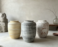 Vente directe d'usine : Pots de fleurs en terre cuite de magnésium pour plantes vertes d'intérieur et d'extérieur, style marocain, pour cafés et maisons d'hôtes