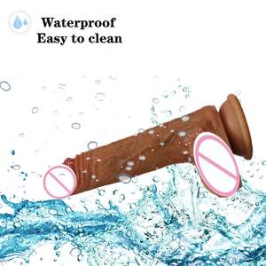 Dildo Silikon Medis <span class=keywords><strong>Super</strong></span> Realistis 7 Inci Berlapis Ganda untuk Wanita <span class=keywords><strong>Penis</strong></span> Buatan Kecil - Product Image 6