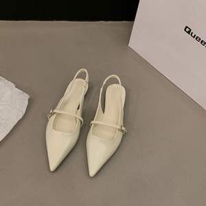 Women Closed Toe Pointed Toe <b>Flat</b> Shoes 2026 Spring Summer Niche Temperament All Match Comfortable Fairy Daily <b>Sandals</b> - Product Image 6