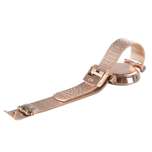 Bracelet de montre milanais 14mm en acier inoxydable 316 Double boucle de verrouillage à la mode confortable respirant bracelet de montre - Product Image 4