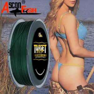 OEM ODM 100미터 <span class=keywords><strong>PE</strong></span> 브레이디드 플로팅 낚싯줄 타겟 4겹 직조 강, 시냇물, 호수 및 해양용 - Product Image 5