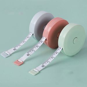 Yy7 Double-Sided 60In 1.5 Meter <b>Pocket</b> <b>Plastic</b> Body Tailor Sewing Cloth Measure Push Button Soft Retractable Measuring Tape - Product Image 3