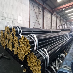 Tuyaux et tubes en <span class=keywords><strong>acier</strong></span> au carbone sans soudure laminés à chaud API 5L X52N A106 SCH 40 de Tianjin, style MS CS, peints en noir - Product Image 6