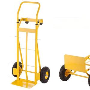 עגלת פלדה 3 ב-1 ניתנת להמרה בין מצב <span class=keywords><strong>2</strong></span> גלגלים ל-4 גלגלים, לעגלת קניות וכלים - Product Image 1