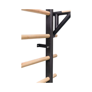Échelle suédoise en <span class=keywords><strong>bois</strong></span> barre de traction montée sur le mur centres de fitness échelle murale suédoise en <span class=keywords><strong>bois</strong></span> ensemble de barres de décrochage - Product Image 6