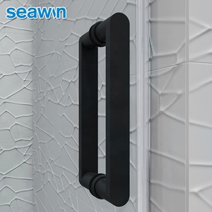 Porte <span class=keywords><strong>de</strong></span> <span class=keywords><strong>douche</strong></span> coulissante moderne sans cadre en <span class=keywords><strong>verre</strong></span> trempé <span class=keywords><strong>pour</strong></span> salles <span class=keywords><strong>de</strong></span> bain et hôtels-villas – Écologique - Product Image 5