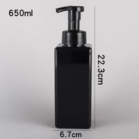 Vide 250ml 450ml 650ml Bouteille Moussante En Plastique Savon Mousses Distributeur De Liquide Nettoyant Pour Le Visage Gel Douche Bouteilles En Mousse