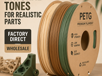Filament PETG en gros d'usine 1,75 mm pour imprimante 3D, tons terre naturels, 8 couleurs pour Creality Bambu Lab