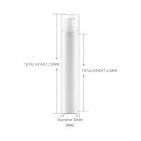 Visofree — bouteilles pompe en plastique PP, rose, pour automobile, sans air, emballage pour soins personnels, 15ml, 30ml, 50ml