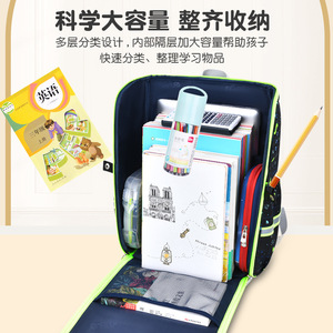 Elementary School <b>Backpack</b> <b>Large</b> <b>Capacity</b> One Piece Opening Space Bag Cartoon Childrens Shoulder Bag Unisex Student <b>Backpack</b> - Product Image 4