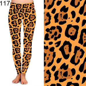 <strong>Sequin</strong> Gold Sparkling Zebra Stripe Printed Women High Yoga Waist Buttery Soft 92% Polyester 8% Spandex <strong>Leggings</strong> for Women - Product Image 2