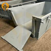 Conteneur à déchets de haute durabilité, disponible en plusieurs tailles, en matériau neuf, pour chantier de construction