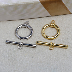 Boucle OT en argent S925, accessoire de bricolage pour collier, bracelet, chaîne de pull, connexion 4081, trouvailles et composants de bijoux - Product Image 1