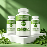 Kapsul Daun Moringa Malunggay Ekstrak Herbal Vitamin Mineral OEM untuk Meningkatkan Imunitas Dewasa