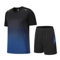 Vêtements de sport vintage d'été, vêtements de gym, imprimé léopard, chemises à manches courtes à séchage rapide, ensemble 100% polyester pour hommes