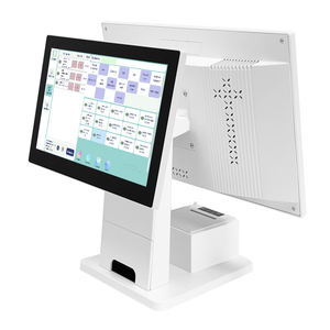 Caisse enregistreuse tout-en-un Jesen à double écran, terminal de point de vente tactile 15,6 pouces sous <span class=keywords><strong>Windows</strong></span> 10 pour système de point de vente de centre commercial - Product Image 3