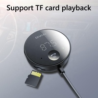 Récepteur audio Bluetooth sans fil avec alimentation USB, sortie AUX 3,5 mm, lecteur MP3 de voiture, kit mains libres Bluetooth, émetteur FM