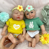 Muñecas Reborn Personalizadas de 12 Pulgadas, Mini Muñecas de Silicona Realistas, Tono de Piel y Cabello Personalizables, Pedidos al por Mayor OEM/ODM