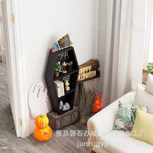 Halloween Decorative Coffin <b>Shelf</b> Wall Mounted Irregular Shape Multipurpose Storage <b>Rack</b> For Home Party Display - Product Image 4