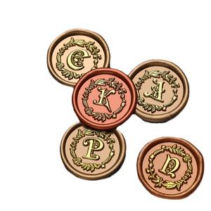 Embouts de tampons à cire d'alphabet en laiton gravé, 26 styles de lettres, pour la décoration et la cire à cacheter - Product Image 5