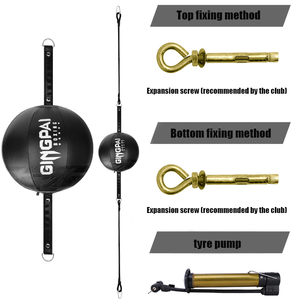 Balle de vitesse en forme de poire pour l'entraînement de boxe Dispositif d'évasion de balle de réaction suspendue Matériau PU pour le soulagement du stress et la pratique - Product Image 6