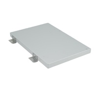Projet de façade de bâtiment de parc industriel technologique certifié CE, panneau en aluminium alvéolé revêtu de PVDF résistant au vent pour façade extérieure