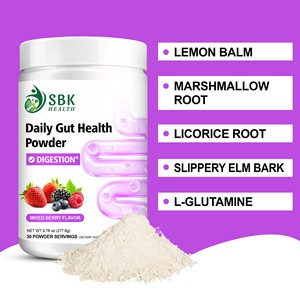 Stimulate Easy Digestion Daily Gut Health Powder L-Glutamine Zinc Slippery Elm Marshmallow Root Gut Powder - Product Image 5