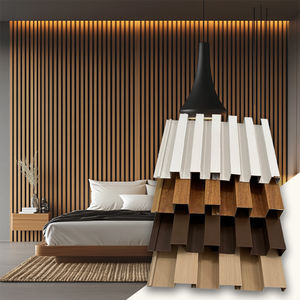 Offre Spéciale Panneaux muraux cannelés en WPC Décoration Panneau mural en WPC pour bureau à domicile - Product Image 1