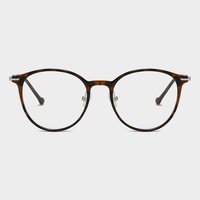Monture de lunettes ronde transparente rouge bordeaux tendance avec coins en métal doré, légères, pour femmes, anti-lumière bleue