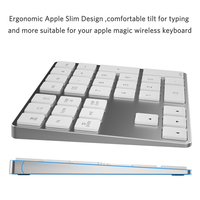 Clavier numérique ABS Bluetooth, clavier numérique avec raccourcis multiples, 34 touches, clavier numérique sans fil portable et fin pour ordinateur portable