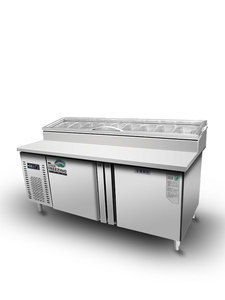 Tùy Chỉnh 1.5M Thép Không Gỉ Hiển Thị Lạnh Bánh <span class=keywords><strong>Pizza</strong></span> Quầy Làm Mát Không Khí Cho Nhà Hàng Nhà Bếp Bánh <span class=keywords><strong>Pizza</strong></span> Chuẩn Bị Bảng - Product Image 6