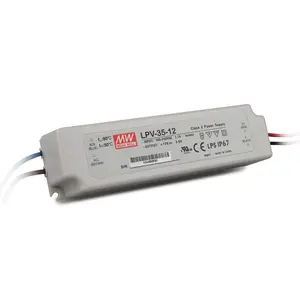 Meanwell LPV-35 סדרת 35W 12v 3a LPV-35-12 אחת פלט מיתוג אספקת חשמל נהג