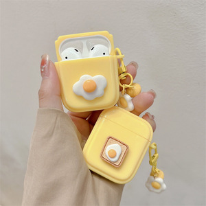 เคสหูฟังสไตล์น่ารักแบบ Ins เหมาะสำหรับ AirPods1/2 ลายไข่ดาว สำหรับ AirPods Pro ลายกระดิ่ง สไตล์เกาหลีและญี่ปุ่น ป้องกันการตกกระแทก - Product Image 1
