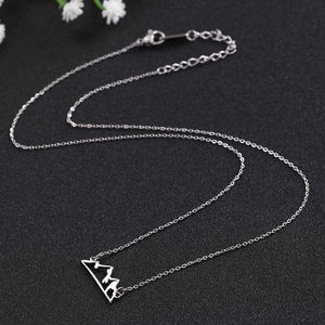 Myshape-Colliers pendentifs Minimalist Mountain <span class=keywords><strong>en</strong></span> acier inoxydable plaqué argent <span class=keywords><strong>pour</strong></span> femmes, mariage, <span class=keywords><strong>tour</strong></span> <span class=keywords><strong>de</strong></span> <span class=keywords><strong>cou</strong></span>, randonnée, <span class=keywords><strong>voyage</strong></span> <span class=keywords><strong>en</strong></span> plein air - Product Image 4